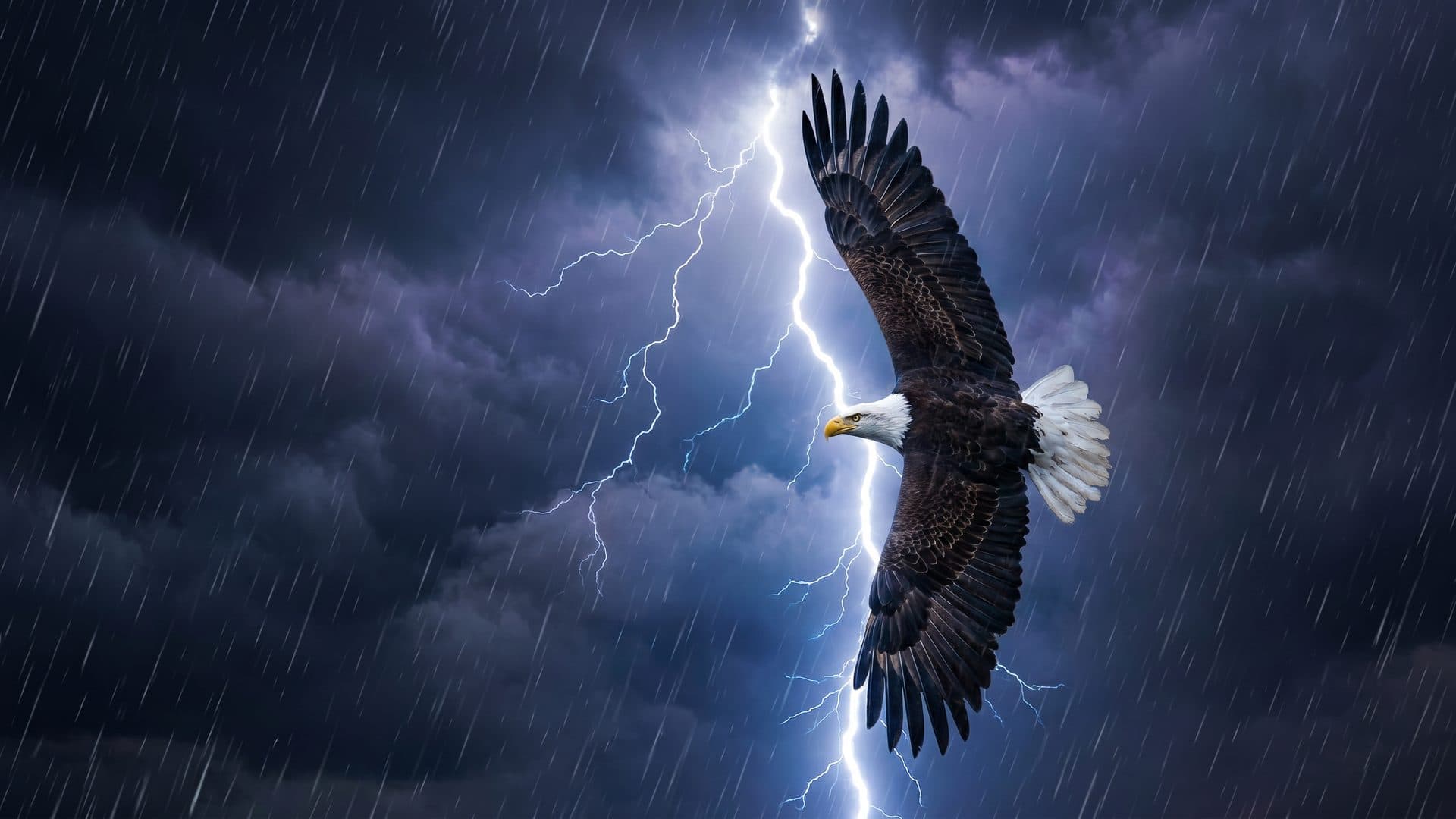 Eagle soaring
